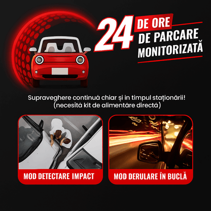 Camera Auto Dubla DVR Autiqo® GPS – 4K Ultra HD, Night Vision, 170° + Cameră Marșarier